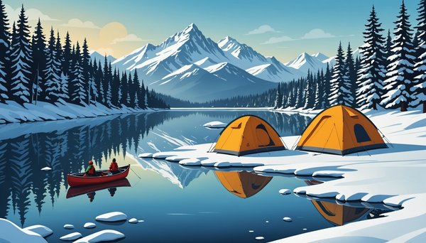 Aventure hivernale au lac : réalisez votre rêve de camping glacial !